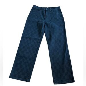 SO High Rise Straight Leg Checkered Pant 11/30w
